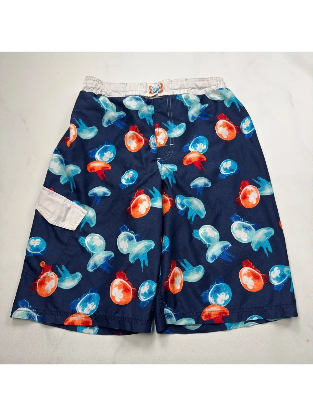 OP Swim Trunks Jellyfish Print Cargo Pocket -  Boys XXL